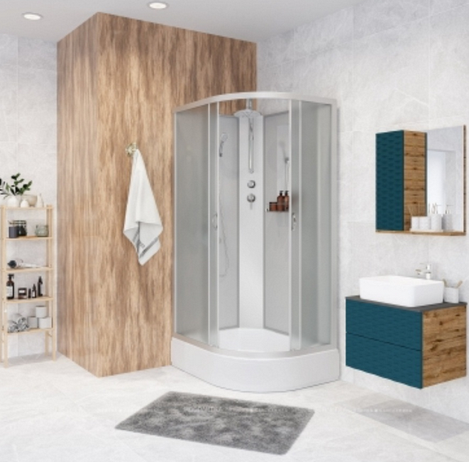 Кабина душевая Niagara NG-33294-14LBKT 120х90х215см серый купить,NaN