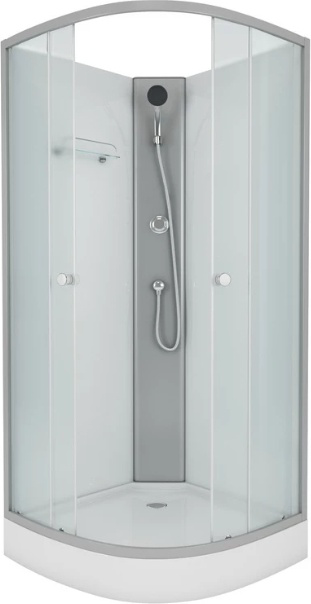 Кабина душевая Niagara Eco E90/13/MT/BK 90х90х195см серый купить,NaN