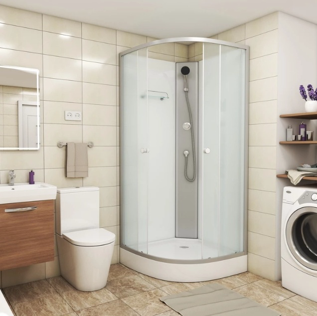Кабина душевая Niagara Eco E90/13/MT/BK 90х90х195см серый купить,NaN
