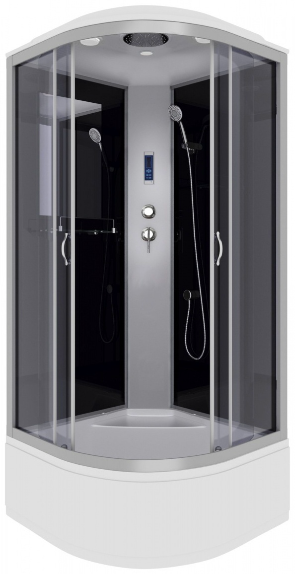 Кабина душевая Niagara NG-2508-14P 90х90х215см черный купить,NaN