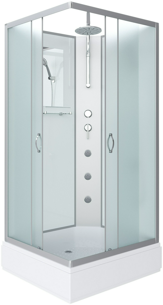 Кабина душевая Niagara NG-33984-14QBKTG 90х80х215см серый