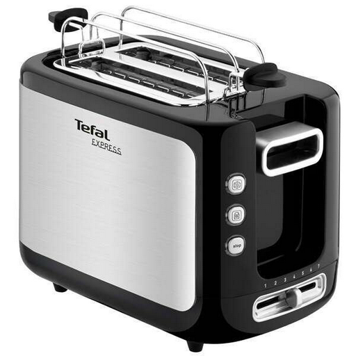 Тостер Tefal TT365031 черно-серебристый