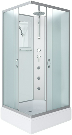 Кабина душевая Niagara NG-33984-14QBKTG 90х80х215см серый