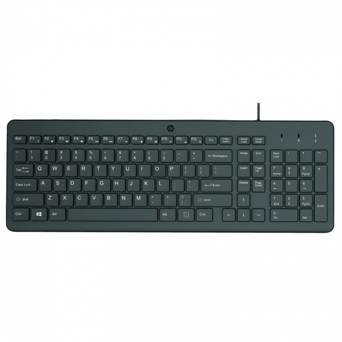 Клавиатура HP 150 Wired Keyboard KAZ 664R5AA черная