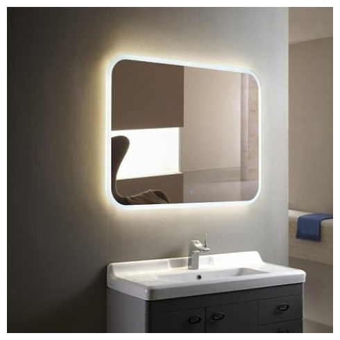 Зеркало Mixline LED Стив 80х68см белый