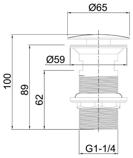 Клапан донный Priority 5.31024-00 265537 хром купить,30500