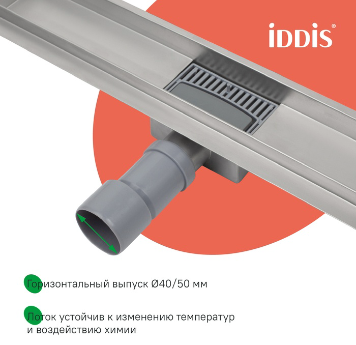 Лоток душевой Iddis 975A6SB10DZ 7х60см серый купить,39600