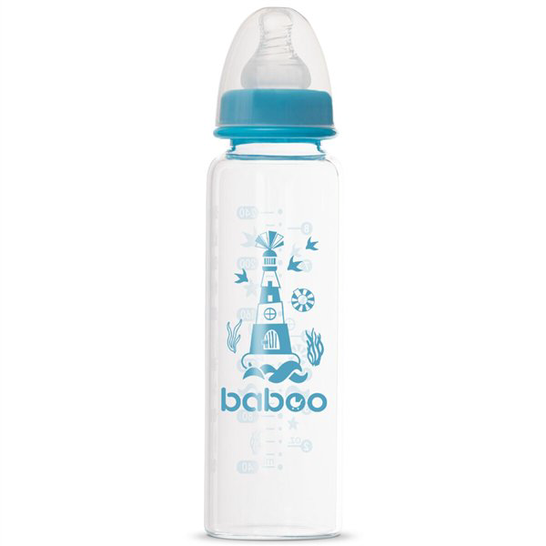 Бутылочка  Baboo Marine 3м+ 240мл  синяя купить,NaN