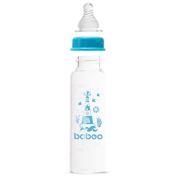 Бутылочка  Baboo Marine 3м+ 240мл  синяя купить,NaN