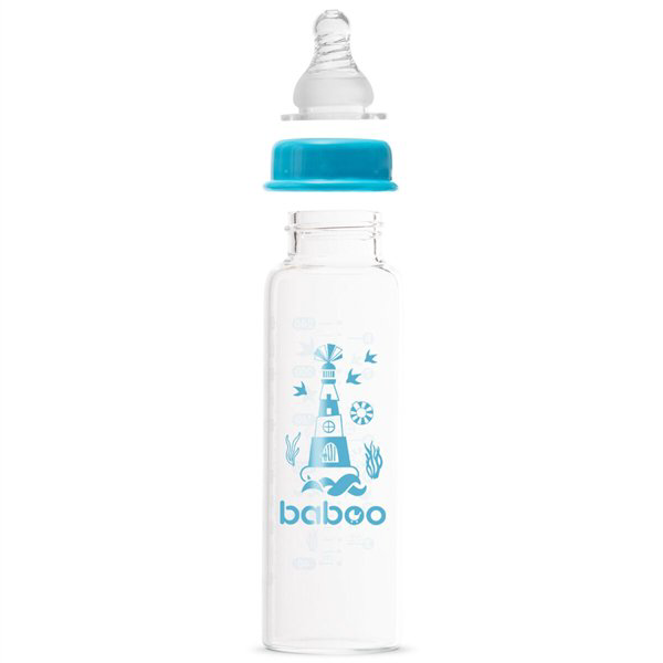 Бутылочка  Baboo Marine 3м+ 240мл  синяя купить,NaN