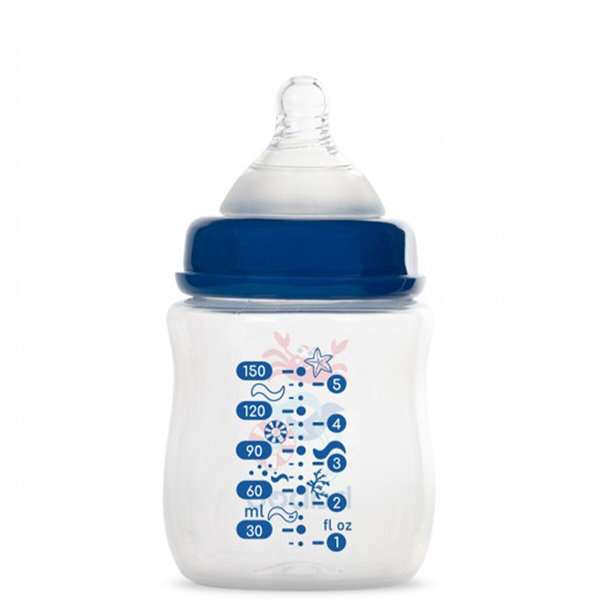 Бутылочка  Baboo Marine 0м+ 150мл  синяя купить,NaN