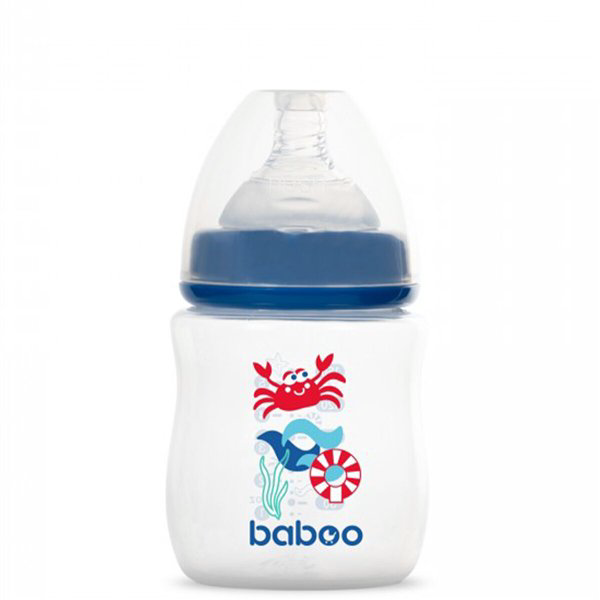 Бутылочка  Baboo Marine 0м+ 150мл  синяя купить,NaN