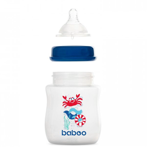Бутылочка  Baboo Marine 0м+ 150мл  синяя купить,NaN