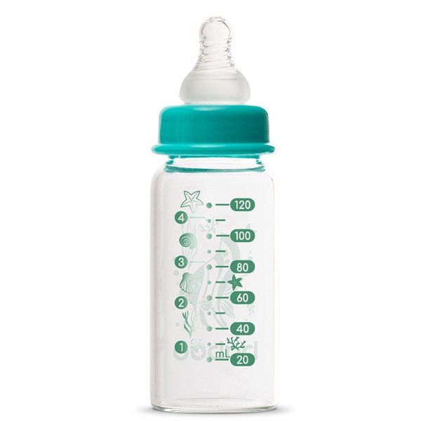 Бутылочка  Baboo  Sea life 0м+ 120мл  бирюзовая купить,NaN