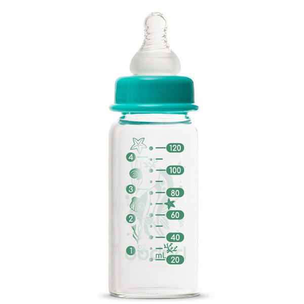 Бутылочка  Baboo  Sea life 0м+ 120мл  бирюзовая купить,NaN