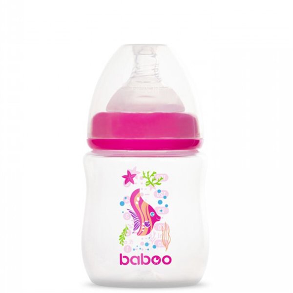 Бутылочка Baboo Sea life 0м+ 150мл розовая - ForteMarket Бутылочка Baboo Sea life 0м+ 150мл розовая купить,0