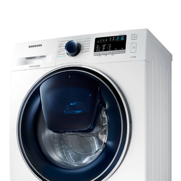Стиральная машина Samsung WW60K40G09WDLD белая купить,NaN