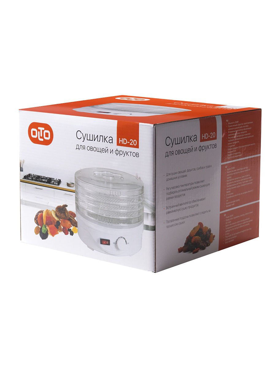 Сушилка для фруктов и овощей Olto HD-20 белая купить,10990