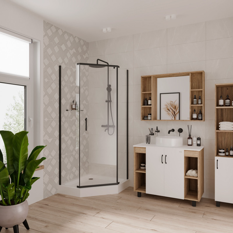 Душевое ограждение Niagara NG-6805-08 90x90x195см Black