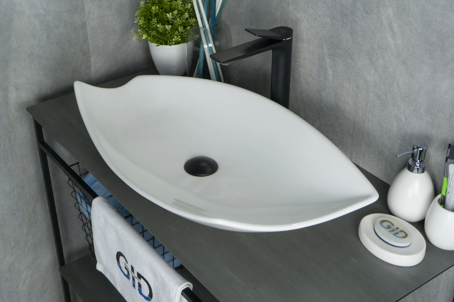 Раковина Gid Creativo 51171 N9178 белый