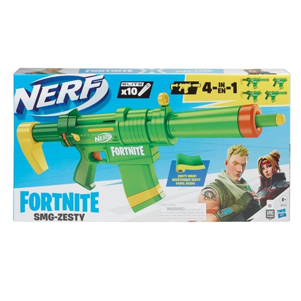 Бластер Hasbro Nerf Fortnite Smg-Zesty зеленый купить,NaN