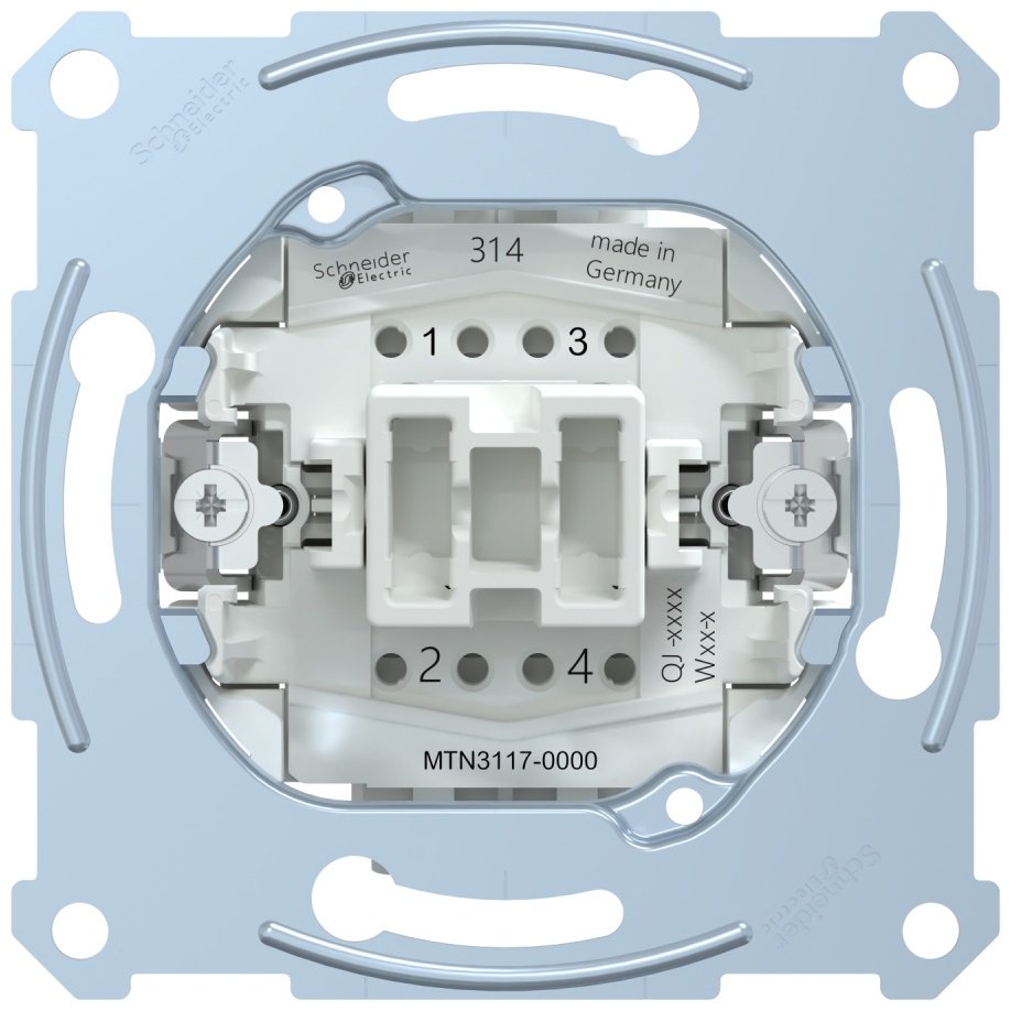 Выключатель клавишный Schneider Electric Merten MTN3117-0000, белый купить,NaN