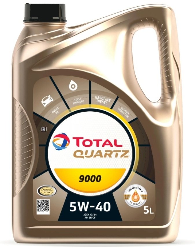 Моторное масло Синтетическое Total 9000 5W-40 5 л купить,NaN