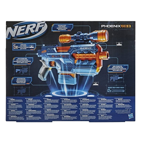 Бластер Hasbro Nerf Elite 2.0 Феникс E9961EU4 синий купить,NaN
