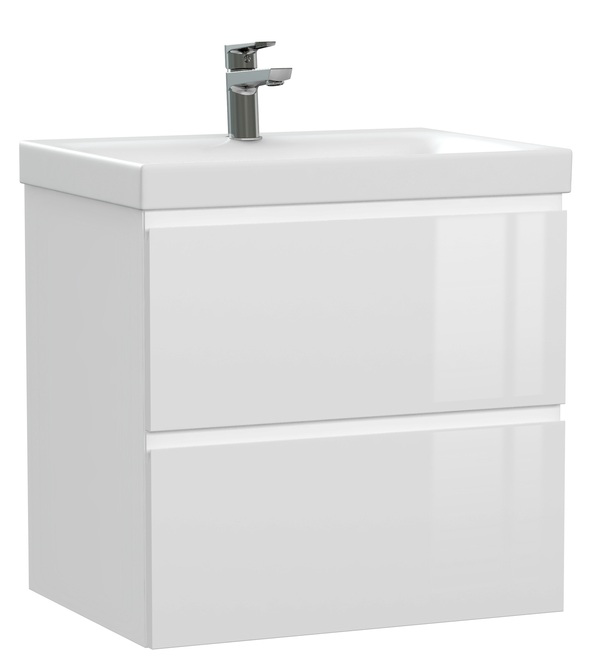 Тумба с раковиной Cersanit Moduo 60 58.5x44.5x57см белый купить,NaN