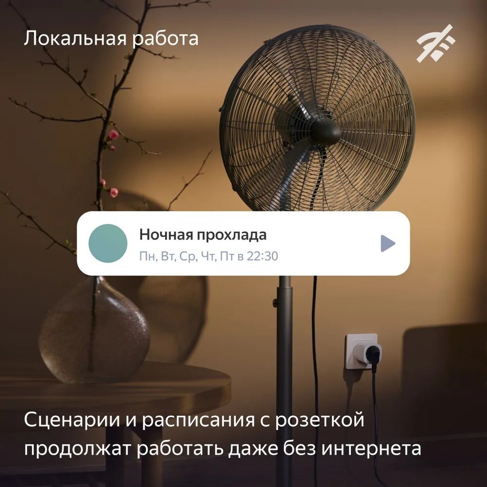 Умная розетка Яндекс YNDX-00540BLK, черный купить,NaN