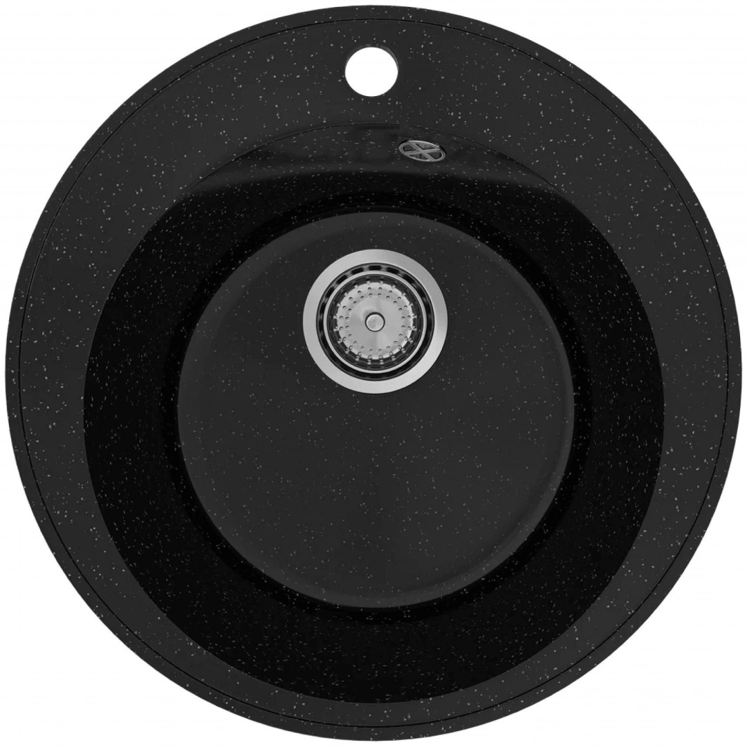 Мойка кухонная Cetus С-475-004 47.5х47.5х17см черный купить,NaN