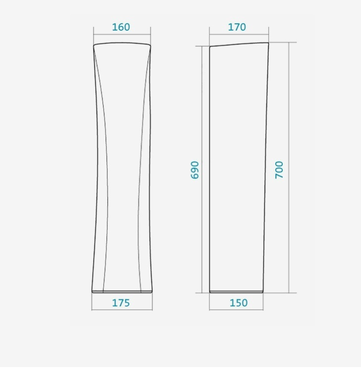 Пьедестал Бриз 70×17.5×15 см
