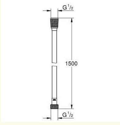 Душевой шланг Grohe Silverflex Longlife 26346000 150см хром