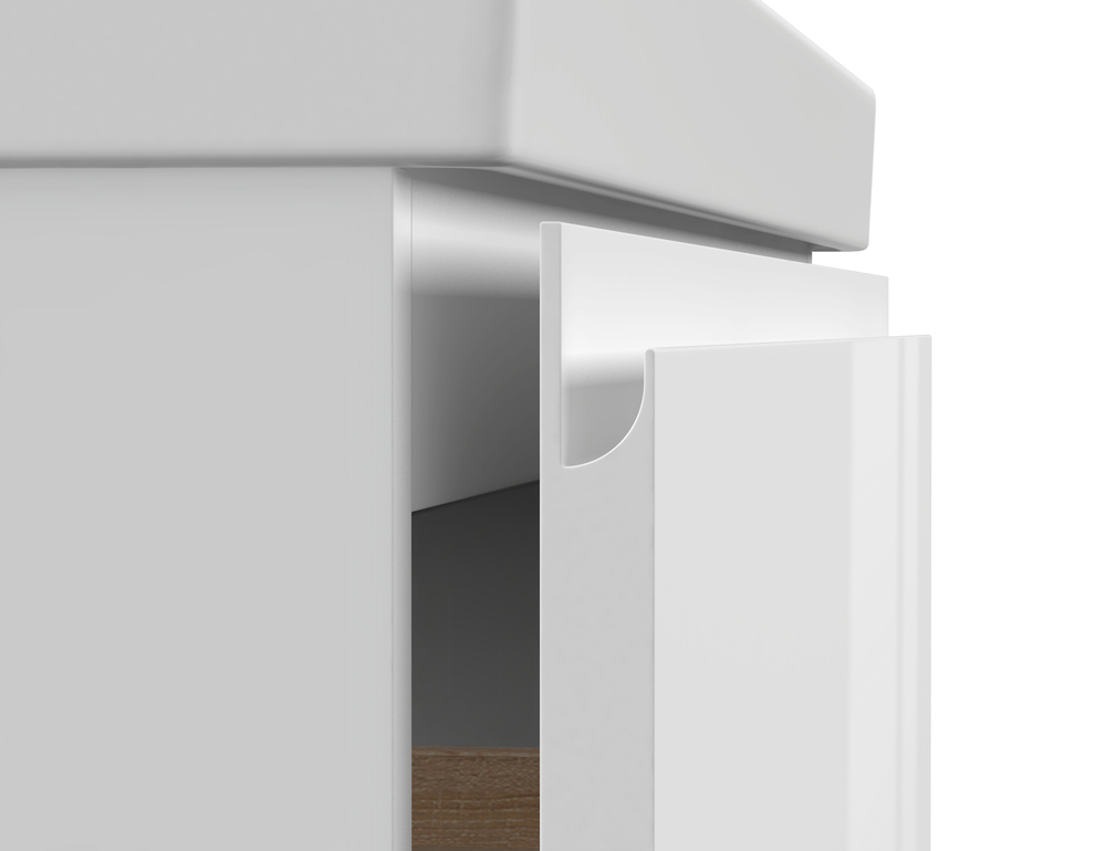 Тумба с раковиной Cersanit Moduo 60 58.5x44.5x57см белый купить,NaN