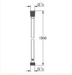 Душевой шланг Grohe Silverflex Longlife 26346000 150см хром