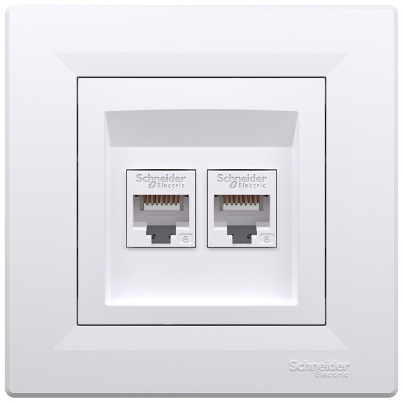 Schneider встраиваемая EPH4800121, компьютерный (RJ45) купить,NaN
