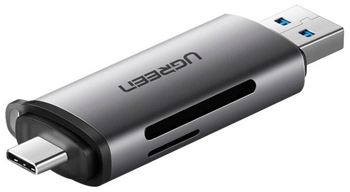 Картридер Ugreen CM185 (50706) USB Type-C для SD, SDHC, SDXC, MMC, RS-MMC купить,NaN