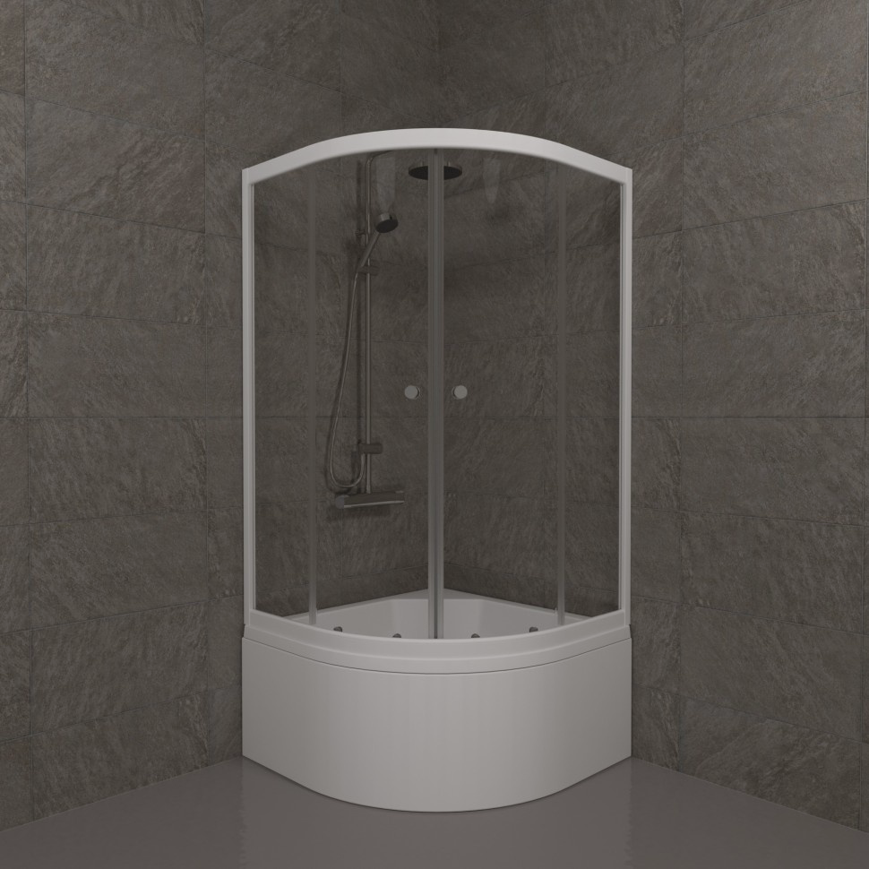 Душевое ограждение Тритон Ультра 90x90x215см белый