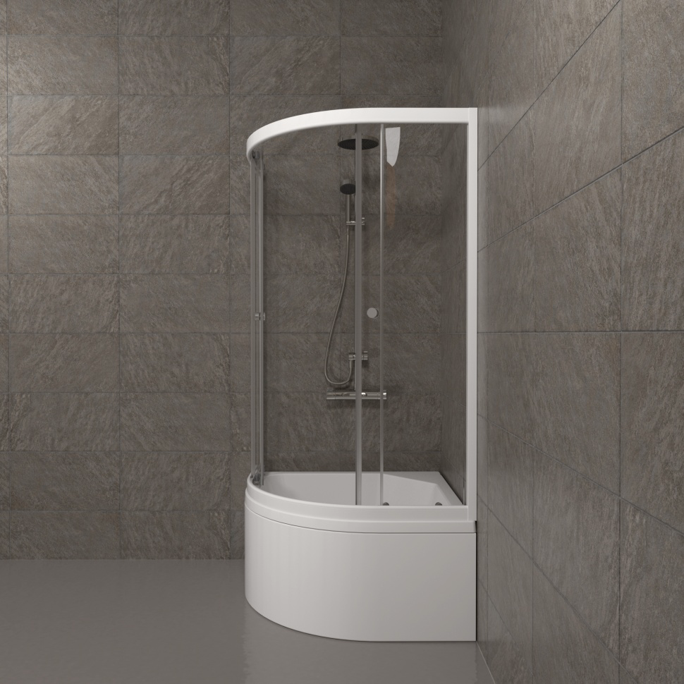 Душевое ограждение Тритон Ультра 90x90x215см белый купить,NaN