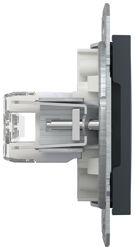 Schneider Electric встраиваемая EPH4800171, USB-розетка цвет антрацит купить,NaN