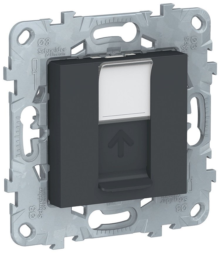 Schneider Electric встраиваемая NU541154, компьютерный (RJ45) цвет черный