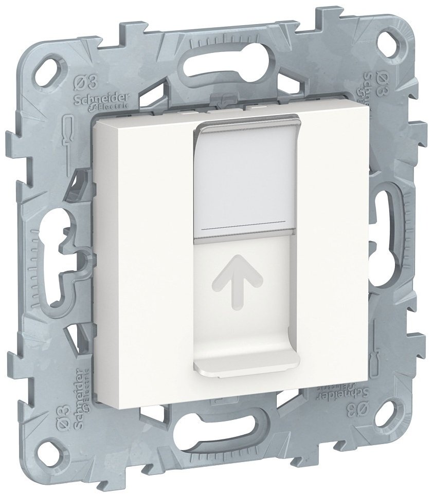 Компьютерная розетка (RJ45) Schneider Electric NU541118 UNICA NEW, белый купить,NaN