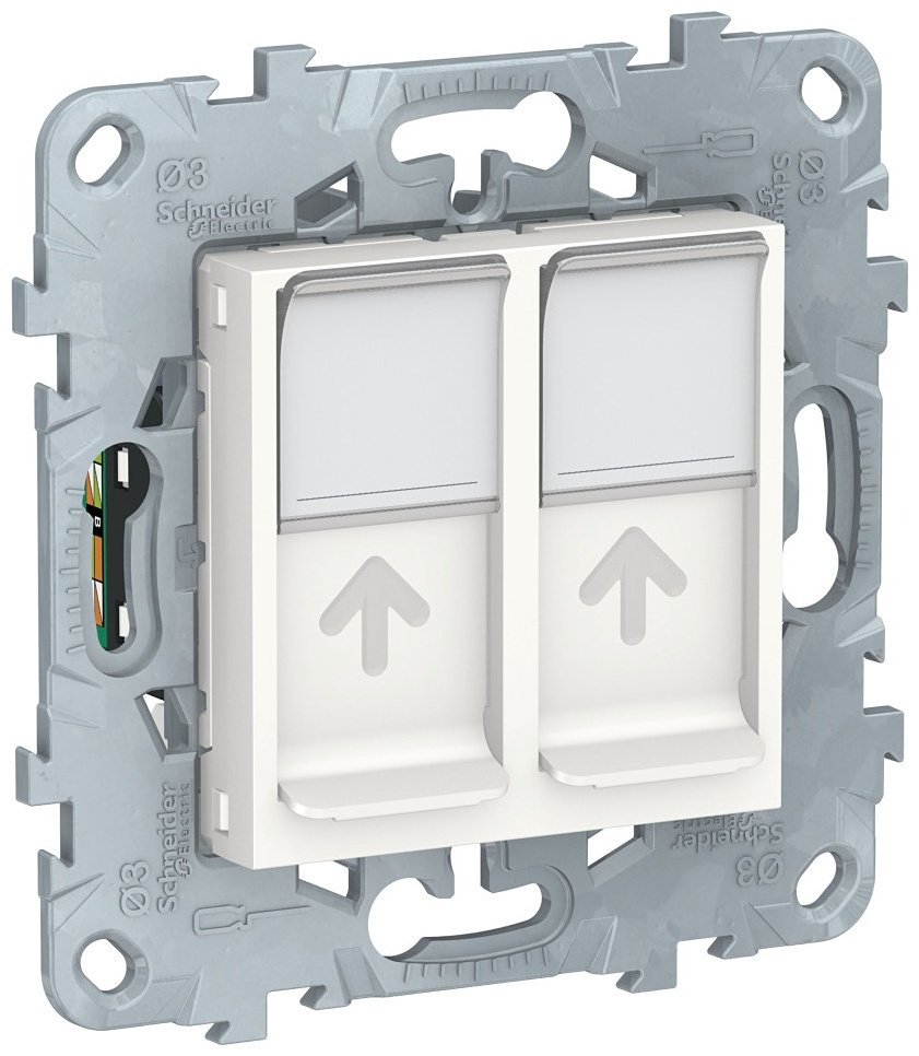 Компьютерная розетка (RJ45) Schneider Electric NU542018 UNICA NEW, белый
