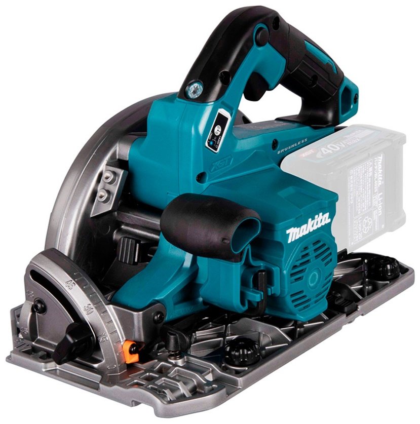 Дисковая пила Makita HS004GZ + BL4025 (191B36-3) + DC40RA (191E10-9), аккумуляторная