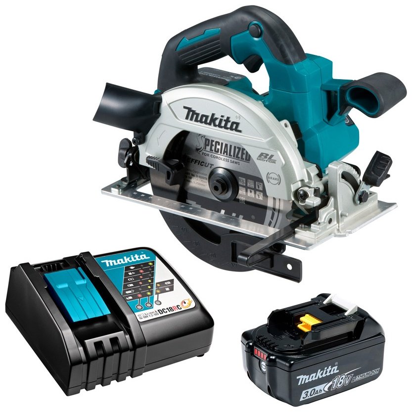Дисковая пила Makita DHS660Z + BL1830B (632G12-3) + DC18RC (630793-1), аккумуляторная купить,NaN