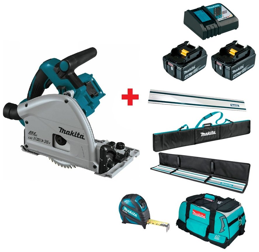 Дисковая пила Makita DSP600Z 36В+2АКБ+З/У+аксессуары в подарок купить,NaN