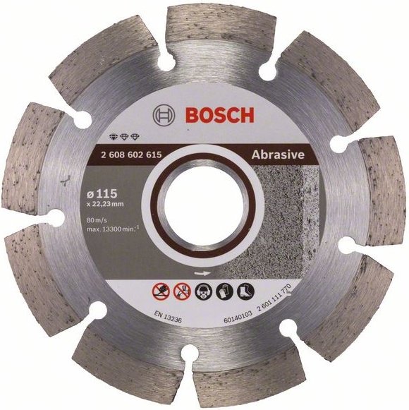 Диск отрезной алмазный 115x22.23х1.6 мм, Bosch 2608602615