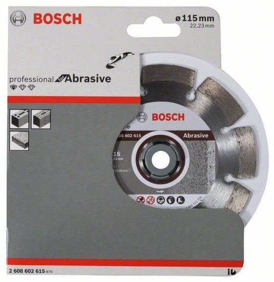 Диск отрезной алмазный 115x22.23х1.6 мм, Bosch 2608602615