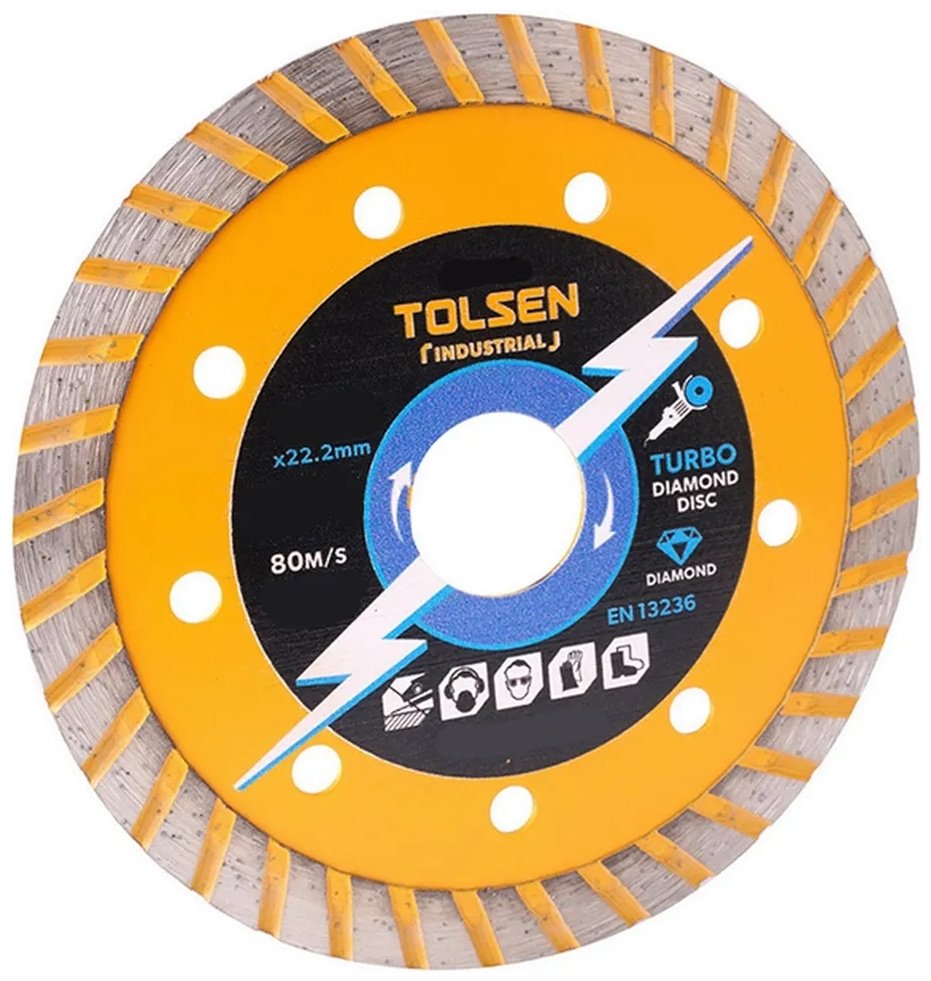 Диск отрезной алмазный 230x22.2х10 мм, TOLSEN 76747