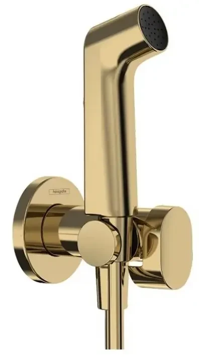 Гигиенический душ с держателем и шлангом Hansgrohe 29233990 1250мм золото